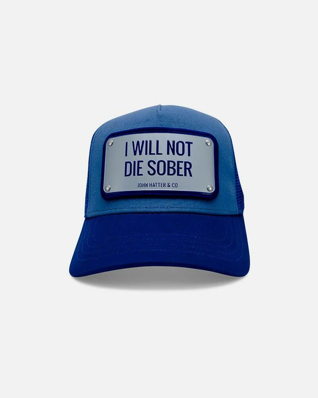 Die Sober Blue Adjustable Hat 